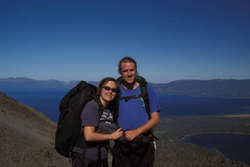 Jess and Karl, walking down from Mt Tallac