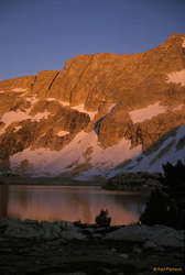 Alpenglow over Upper McCabe Lake