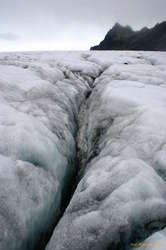 This side of the glacier was crevasse country