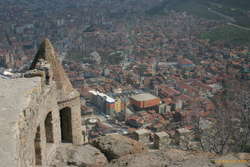 Looking down on Afyon from the citadel