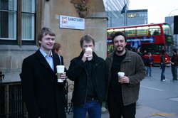 Olstar, Toti and Petar, three men, three coffees