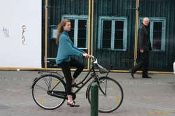 Girls on bikes
