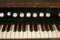 Cool old organ on Flatey
