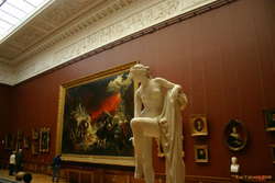 Great big paintings, great big skylights and great statues
