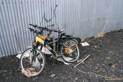 Bent and Broken Bics, Behind Bic's Building

