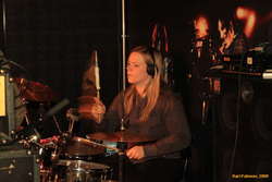 Ellen on drums
