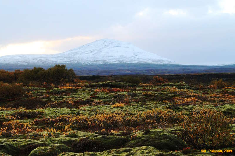 Búrfell over Þingvellir
