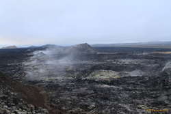 Leirhnjúkur, still steaming after erupting in the 80s