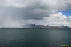 Unsettled weather on the bay