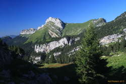 Looking north to the Col de Bellefont, which we would cross at dusk
