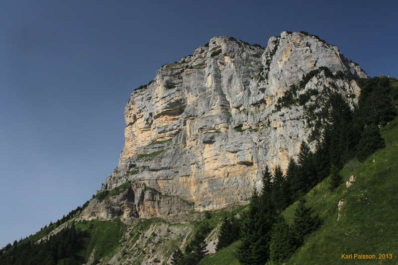 South-West faces of Mont Granier