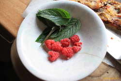 Rasberries and mint from my garden